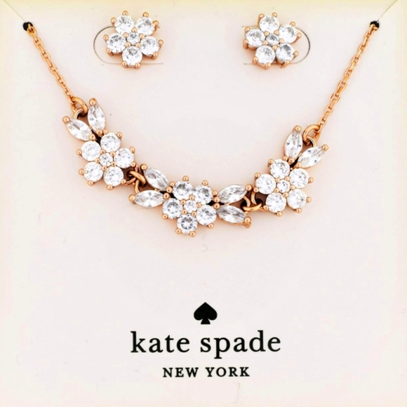 Kate Spade Gardenia Necklace + Earring set - Picture 1 of 5